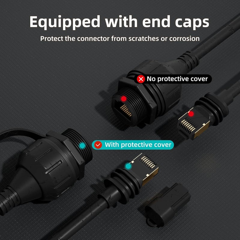 EAZUSE Starlink Ethernet Adapter Gen 3/Mini, Starlink Mini Cable Extension to RJ45 Coupler Waterproof Compatible with Starlink Gen 3 Dish and Router (1 Pack) - Image 5